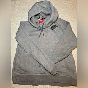 Nike Gray Hooded Sweatshirt